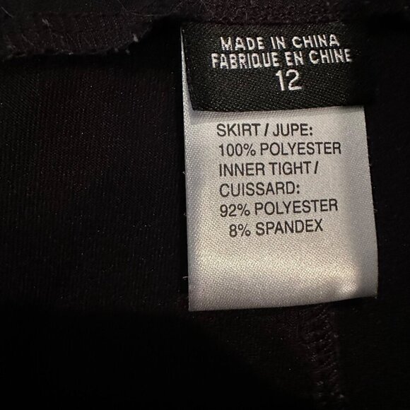 ADIDAS WOMENS BLACK STRETCH GOLF TENNIS SKORT SKIRT 12 - Picture 7 of 8